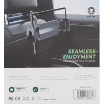 Green Lion Car Headrest Tablet Holder, Black