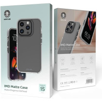 Green Lion for iPhone 15 Pro Max Case IMD Matte Case - Anti-Scratch Drop Resistant Protective Cover Shockproof Full Slim Bumper Protection Back Cover for iPhone 15 Pro Max 6.7 Inch, White