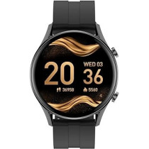Green Lion Infinite Round Smart Watch, 290 mAh Battery, HD Touch Screen, Blood Pressure, Sport Mode, Heart Rate, IP67 Waterproof, 25 Days Stand-By, Call Social notification, Black