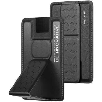 Green Lion Innovative Magsafe Wallet Stand, Black