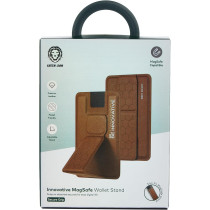 Green Lion Innovative Magsafe Wallet Stand, Brown