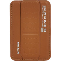 Green Lion Innovative Magsafe Wallet Stand, Brown