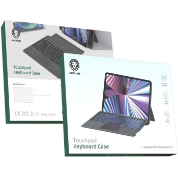 Green Lion Touchpad Keyboard Case For iPad 10.5 Inch & 10.2 Inch 500mAh, Black