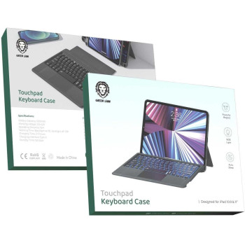 Green Lion Touchpad Keyboard Case For iPad 10.9 Inch & 11 Inch 500mAh - Black