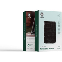 Green Lion Leather Magwallet Holder with Multi Pockets and Powerful Magnet - Black