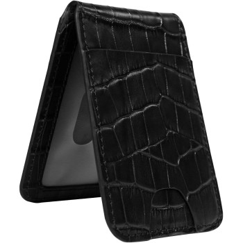 Green Lion Leather Magwallet Holder with Multi Pockets and Powerful Magnet - Black