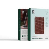Green Lion Leather Magwallet Holder with Multi Pockets and Powerful Magnet - Brown