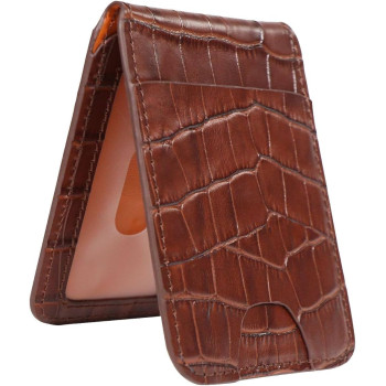 Green Lion Leather Magwallet Holder with Multi Pockets and Powerful Magnet - Brown