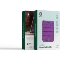 Green Lion Leather Magwallet Holder with Multi Pockets and Powerful Magnet - Purple