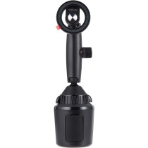 Green Lion Innovative Cup Holder With Alloy Steel and Rubber- Black