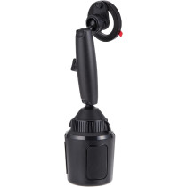 Green Lion Innovative Cup Holder With Alloy Steel and Rubber- Black