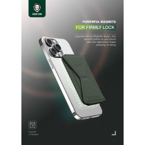 Green Lion Modern Silicone Magnetic Wallet For Men with Foldable Stand - Blue