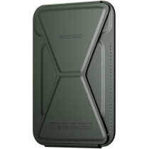 Green Lion Modern Silicone Magnetic Wallet For Men with Foldable Stand - Green