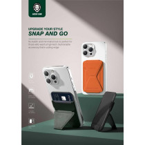 Green Lion Modern Silicone Magnetic Wallet For Men with Foldable Stand - Light Blue