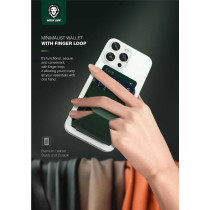 Green Lion Modern Silicone Magnetic Wallet For Men with Foldable Stand - Light Blue
