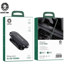Green Lion Magnetic In-Car Holder with 360 Degree Rotation - Black