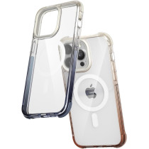 Green Lion Full Slim Bumper Protection Back Cover for iPhone 15 Pro 6.1 Inch - Compatible with MagSafe, Gradio Anti Collision Corner, Anti-Scratch, Drop Resistant - Grey/Blue