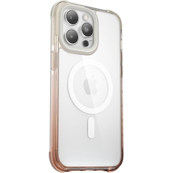 Green Lion Full Slim Bumper Protection Back Cover for iPhone 15 Pro 6.1" - Compatible with MagSafe, Gradio Anti Collision Corner, Anti-Scratch, Drop Resistant - Grey/Orange