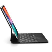 Green Lion Magic Keyboard for (Arabic/English) 500mAh Compatible with IPad 12.9 inch, Wireless Connectivity, Magnetic Strong Suction, Foldable -Black