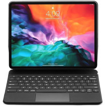 Green Lion Magic Keyboard for (Arabic/English) 500mAh Compatible with IPad 12.9 inch, Wireless Connectivity, Magnetic Strong Suction, Foldable -Black