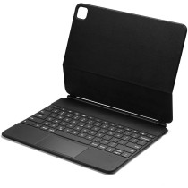 Green Lion Magic Keyboard for (Arabic/English) 500mAh Compatible with IPad 12.9 inch, Wireless Connectivity, Magnetic Strong Suction, Foldable -Black