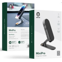 Green Lion MiniPro Magnetic Phone Holder with High Quality Adhesive and Powerful Magnets - Black