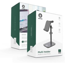 Green Lion Multi Holder (Mobile & Head Phone) with adjustable height and Angle - Black