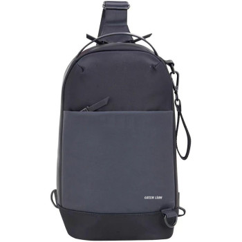 Green Lion Napol Bag with Multiple Zipper Pockets - Black