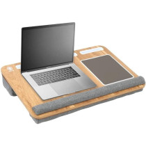 Green Lion Portable Laptop Desk for Bed, Padded Wrist Rest, Dual Cushions For Comfort With Carry Strap