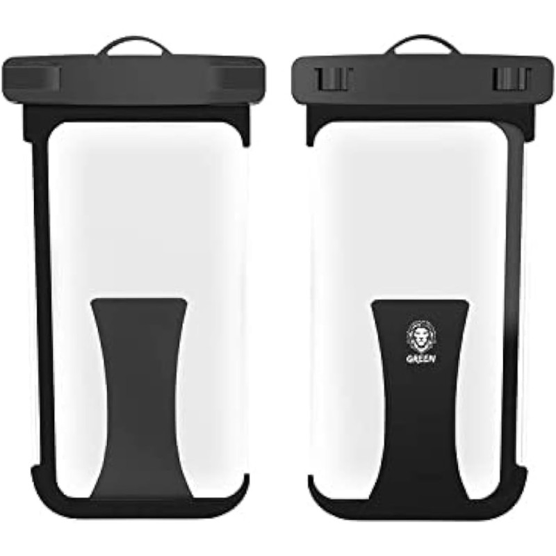 Green Lion Safe Airbag Waterproof Phone Pouch With Dustproof, Black