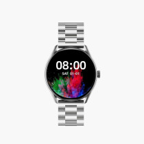 Green Lion Signature Smart Watch with 280 mAh Battery and Bluetooth Call, Silver