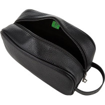 Green Lion Travel Pouch Multiple Pockets, Scratch Resistant, Black