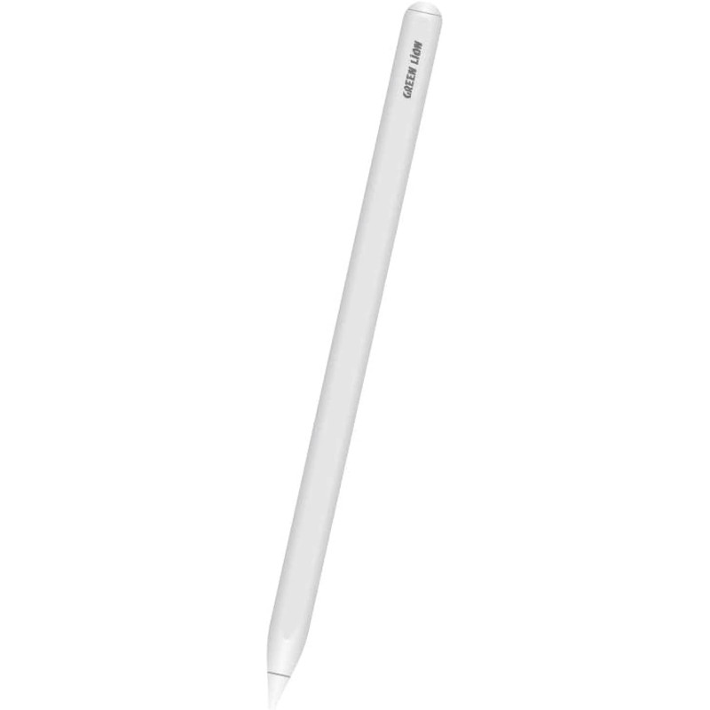 Green Lion STYLUS Pencil Pro For iPad Mini/Air/Pro, Touch Screen Pen, Palm Rejection & Tilt Pressure, Magnetic Charger, White