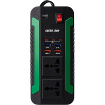 Green Lion Spark Power Inverter 300W with Overheat and High Voltage Protection, Black