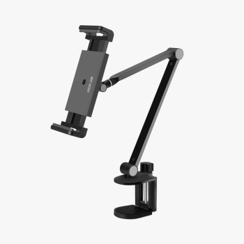 Green Lion PHONE HOLDER, Stable Design, Aluminum Alloy, Wide Compatibility, Height Adjustment, Black
