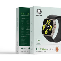 Green Lion Ultra Mini Smart Watch Waterproof with Bluetooth Call, Gold
