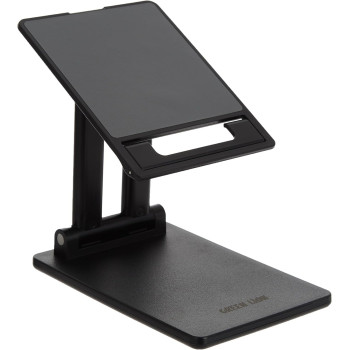 Green Lion Tablet Desk Stand with Height Adjustable and Flexible Design, Black
