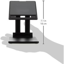 Green Lion Tablet Desk Stand with Height Adjustable and Flexible Design, Black