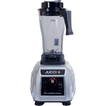 Jucci 1600 Watt Digital Commercial Blender Mixer Grinder With Unbreakable Jars for Home Hotels Restaurants Catering, Silver