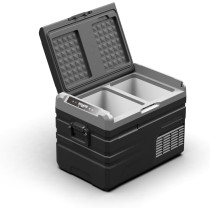 Powerology 37L Smart Dual Compartment Fridge And Freezer, Upto -20C, Versatile Cooler For Outdoor Adventure, 15600mAh Battery Capacity, Compatible With Android/IOS App