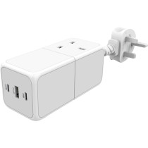 Powerology 65W USB Power Strip with Dual Power Sockets