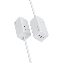 Powerology 65W USB Power Strip with Dual Power Sockets