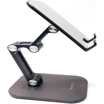 Yesido Double Folding free Rotation Support Mobile Phone Holder and 7.9 inch Tablet, Black
