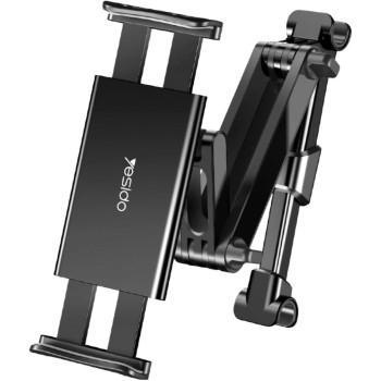 Yesido C117 Car Tablet Headrest Mount Holder For Seat with 360 Degree Rotation Compatible With 4.7Inch To 12.9 Inch, Tablets/Iphone 13/Ipads/Smartphones