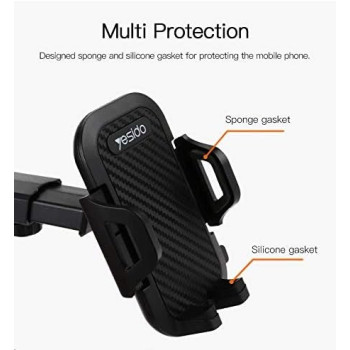 Yesido C23 Universal Car Mobile Holder Adjustable Automatic Clip Stand, Dashboard Windshield GPS Mount Bracket Sucker Phone Support