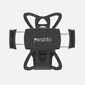 Yesido C42 Bike Bicycle Motorcycle Mobile Phone Holder Mount Universal 360 Degree Adjustable Rotation Compatible with iPhone 12 mini/12/12 pro, Samsung Galaxy S21/20 or Note Ultra, Huawei