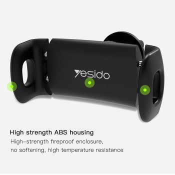 Yesido Airvent Universal Car Mount Mobile Phone Holder C47, Black