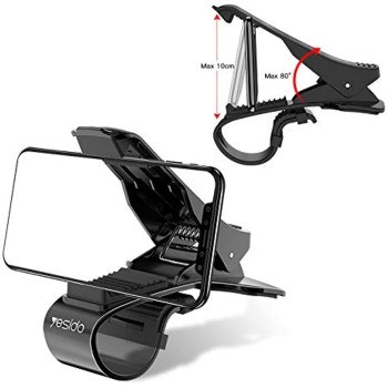 Yesido C65 Dashboard Car Phone Holder with Adjustable View Angle for Smartphones