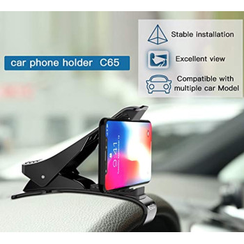Yesido C65 Dashboard Car Phone Holder with Adjustable View Angle for Smartphones