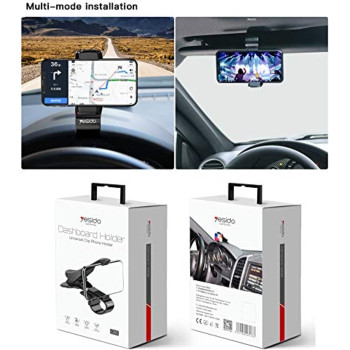 Yesido C65 Dashboard Car Phone Holder with Adjustable View Angle for Smartphones